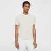 Theory Sarior Short-sleeve Sweater In Fine Bilen In White/vapor