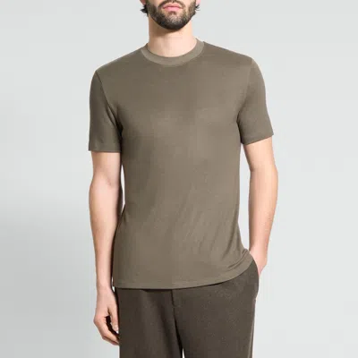 Theory Sarior Tee In Anemone Milano Jersey In Green