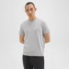 Theory Mélange-effect Jersey T-shirt In Silver Heather