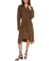 THEORY THEORY SARONG SHIRTDRESS