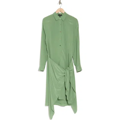 THEORY THEORY SARONG SKIRT LONG SLEEVE SHIRTDRESS