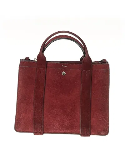 Pre-owned Theory Satchel In Burgundy