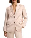 Theory Satin Blazer In Neutral