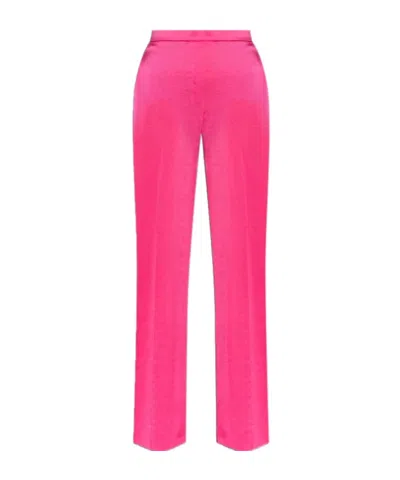 Theory Satin Casual Pants In Pink