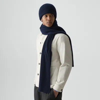 Theory Scarf In Cashmere In Blue