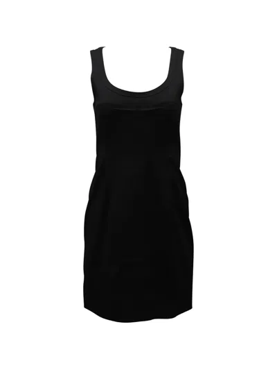 Pre-owned Theory Scoop-neck Dress In Black