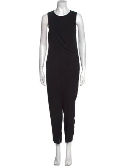 Pre-owned Theory Scoop Neck Jumpsuit In Black