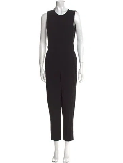 Pre-owned Theory Scoop Neck Jumpsuit In Black