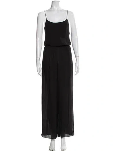 Pre-owned Theory Scoop Neck Jumpsuit In Black