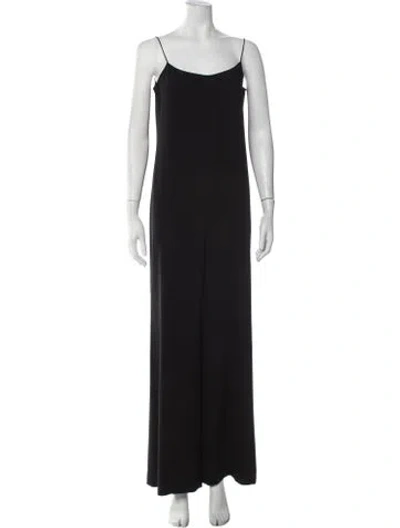 Pre-owned Theory Scoop Neck Jumpsuit In Black
