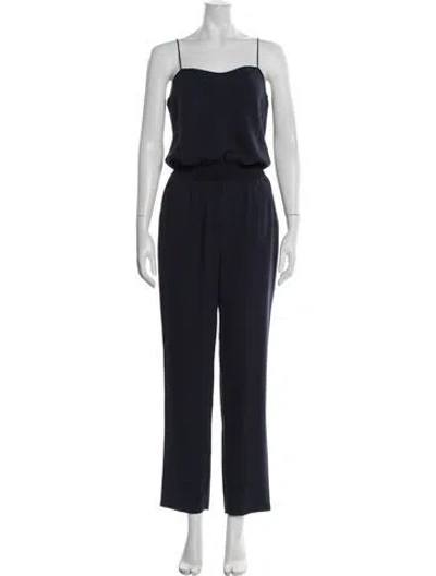 Pre-owned Theory Scoop Neck Jumpsuit In Blue