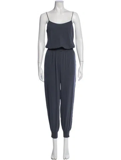 Pre-owned Theory Scoop Neck Jumpsuit In Grey