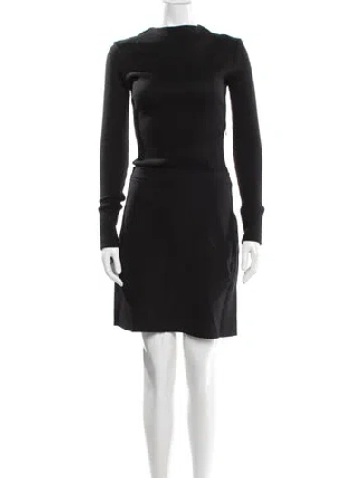 Pre-owned Theory Scoop Neck Knee-length Dress In Gray
