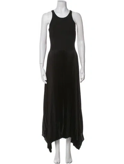 Pre-owned Theory Scoop Neck Long Dress In Blue