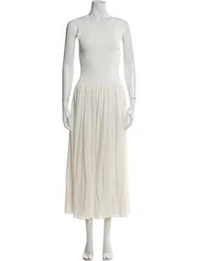 Pre-owned Theory Scoop Neck Long Dress W/ Tags In Neutral