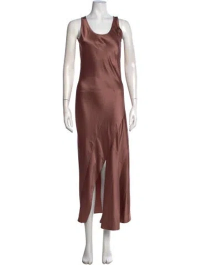 Pre-owned Theory Scoop Neck Long Dress W/ Tags In Pink