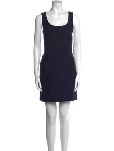 Pre-owned Theory Scoop Neck Mini Dress