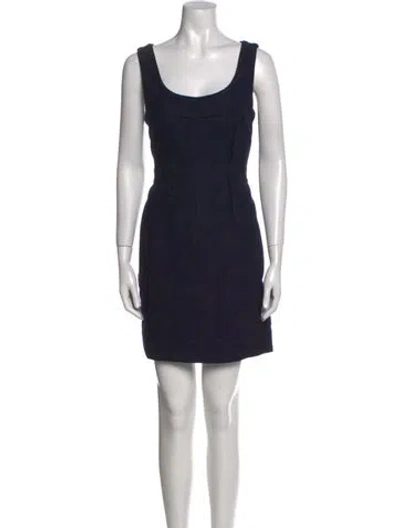 Pre-owned Theory Scoop Neck Mini Dress