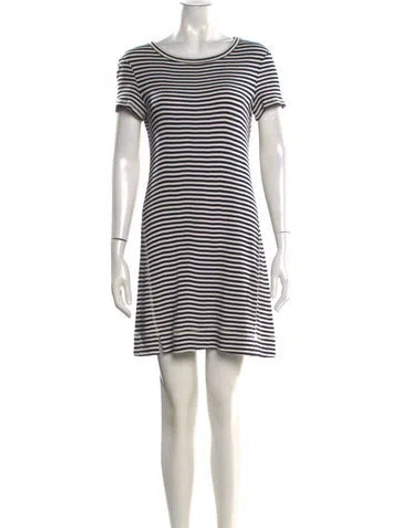 Pre-owned Theory Scoop Neck Mini Dress In Multi