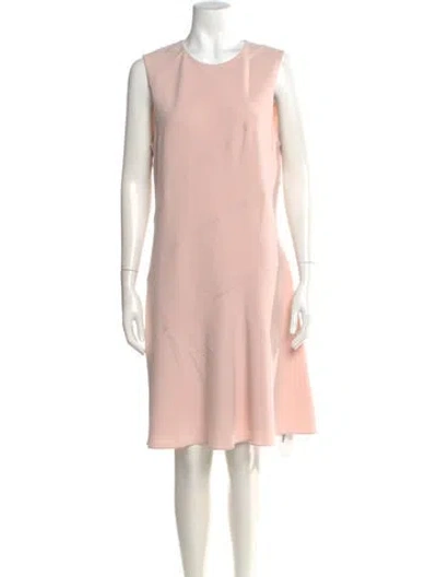 Pre-owned Theory Scoop Neck Mini Dress In Pink