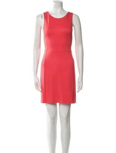 Pre-owned Theory Scoop Neck Mini Dress W/ Tags In Orange