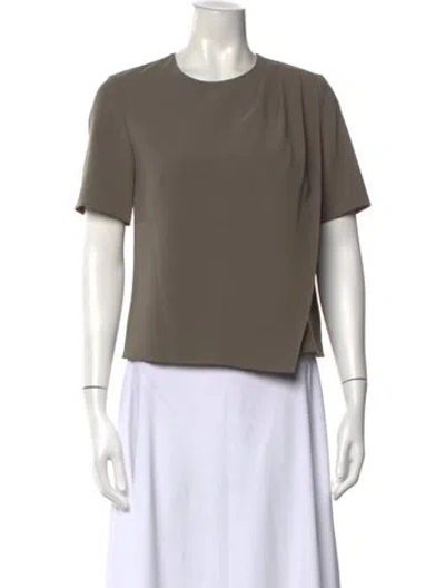 Pre-owned Theory Scoop Neck Sleeveless Top In Neutral
