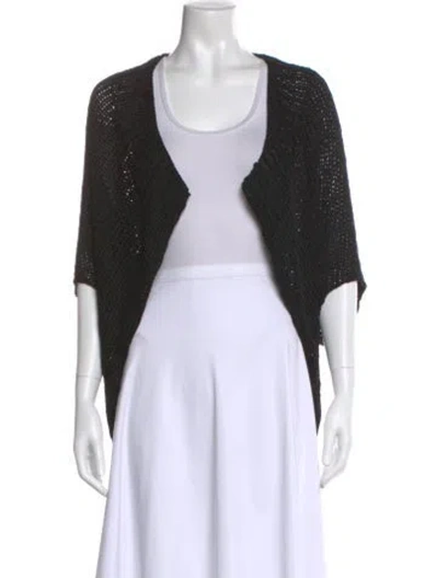 Pre-owned Theory Scoop Neck Sweater In Black