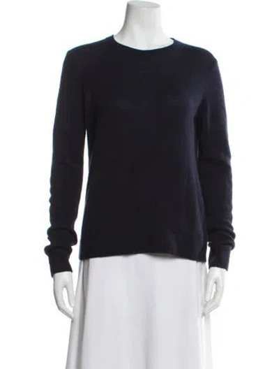 Pre-owned Theory Scoop Neck Sweater In Blue