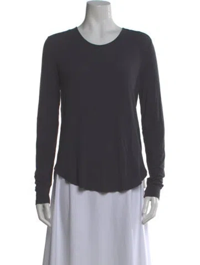 Pre-owned Theory Scoop Neck Sweater In Gray