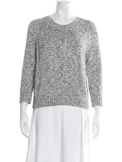 Pre-owned Theory Scoop Neck Sweater In Gray