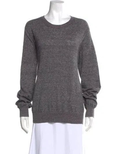 Pre-owned Theory Scoop Neck Sweater In Neutral