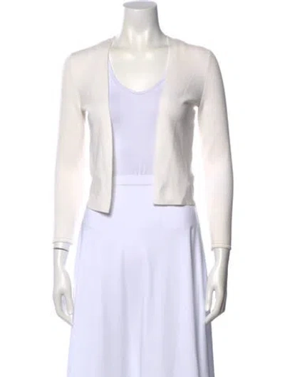 Pre-owned Theory Scoop Neck Sweater In White