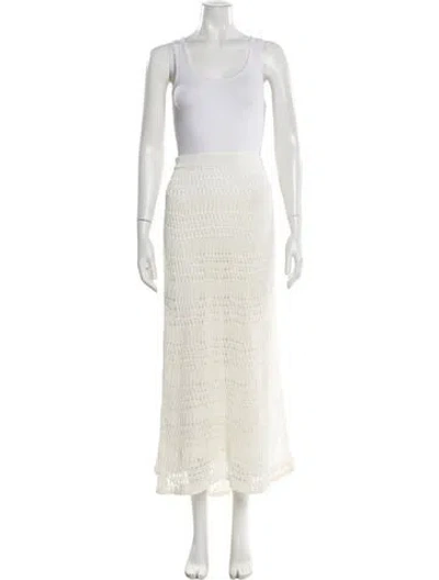 Pre-owned Theory Scoop Neck Sweater In White