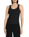 Theory Scoop Neck Tank In Black