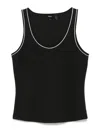 Theory Scoop Neck Tank Top In Black