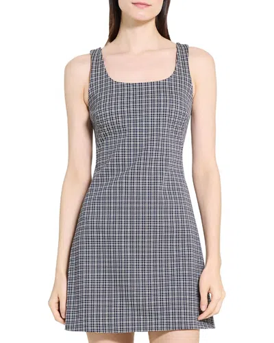 Theory Scoop Tank Dress In Gray