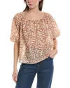 Theory Scoop Tie Top In Red