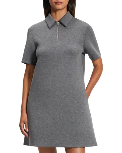 THEORY SCUBA HALF ZIP DRESS