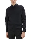 Theory Scuba Wool Combo Sweatshirt In Black