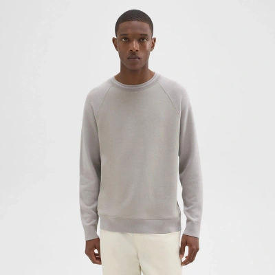 Theory Scuba-wool Combo Sweatshirt In Calcite