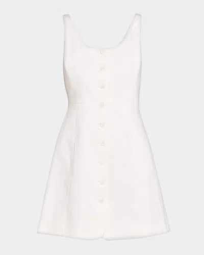Theory Sculpted A-line Mini Dress In White