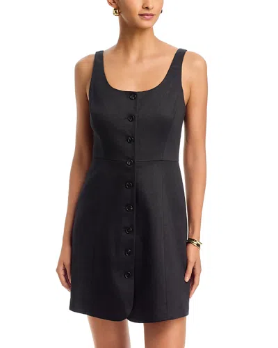 Theory Sculpted Mini Dress In Black