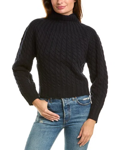 Theory Cable-knit Wool And Cashmere-blend Sweater In Blue