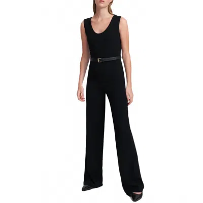 Theory Seamed Jumpsuit In Black
