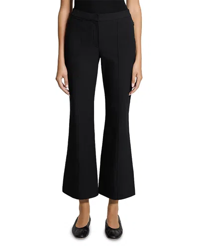 Theory Seamed Kick Flare Bistro Pants In Black