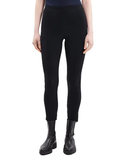 Theory Seamed Precision Ponte Leggings In Black