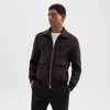 Theory Sean Jacket In Double-face Wool-cashmere In Hickory Melange