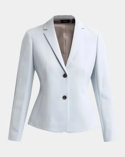 Theory Shaped Crêpe Blazer In Luna - Vfh