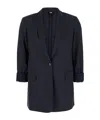 Theory Shawl-lapels Single-breasted Blazer In Black
