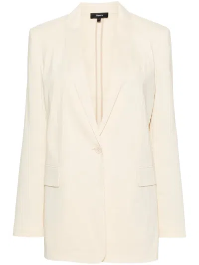 THEORY SHAWL-LAPELS SINGLE-BREASTED BLAZER
